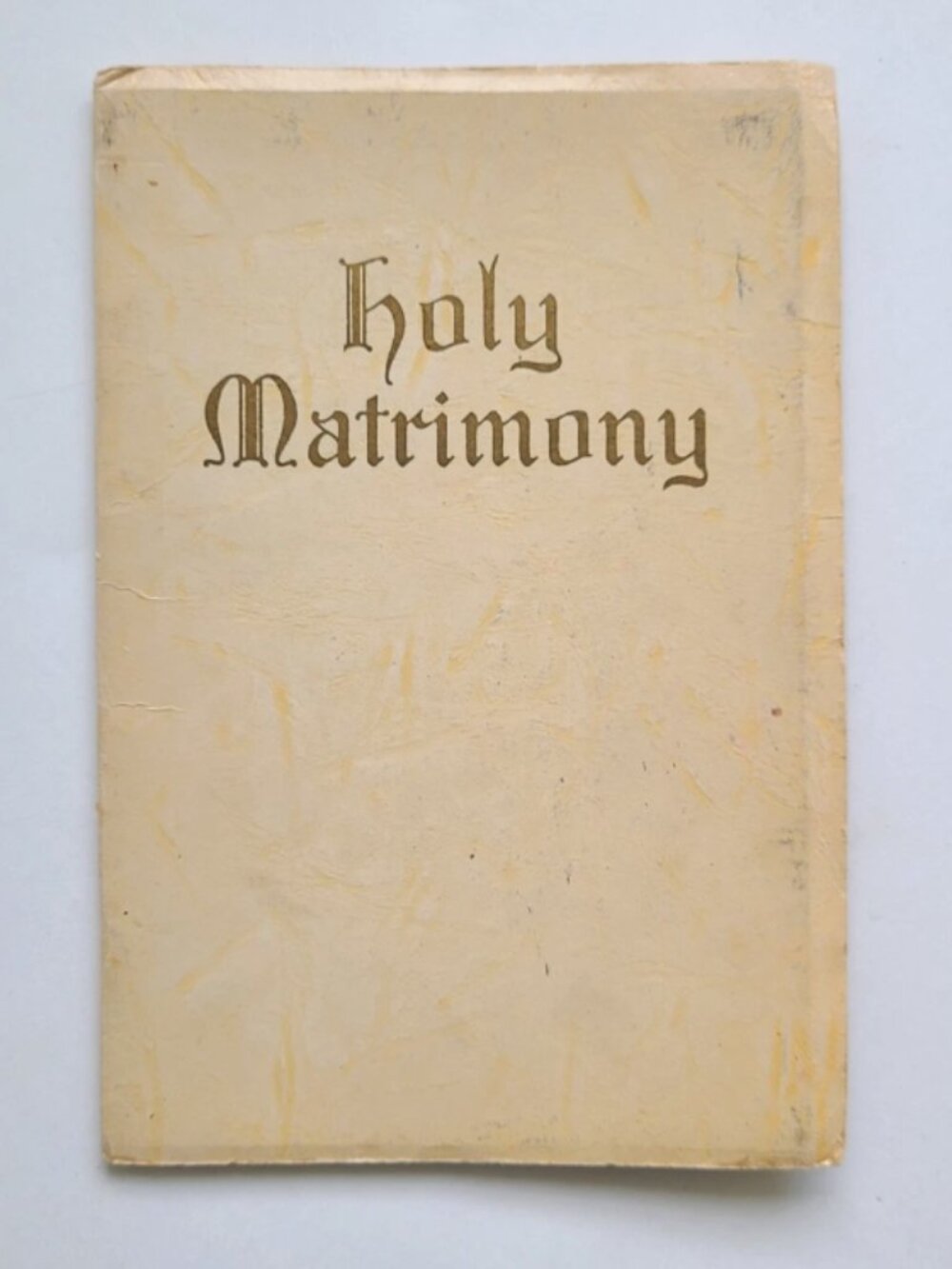 1 Ephemera Holy Matrimony Booklet Unused Keepsake Christian Bible Verses 1940